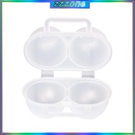 zzz Portable Eggs Holder Container Storage Case Outdoor 2 Compartments Shockproof Design Eggs Carrie