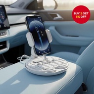 60W PD Fast Charging Cable for USB-A, B, C, with Built-in Phone Holder and Travel Storage Solution