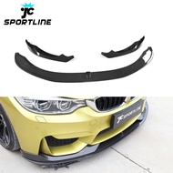 Carbon Fiber F8x M3 Car Front Bumper Lip for BMW F80 M3 F82 F83 M4 14-19 3PCS/SET