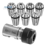 7Pcs ER11 1-7mm Spring Collets with ER11A 5mm Motor Shaft Holder Extension Rod