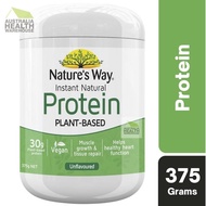 Nature's Way Instant Natural Protein Plant-Based Powder Unflavoured 375g February 2025