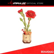 Robotime Rowood Flower Series TW052 - Red Carnation
