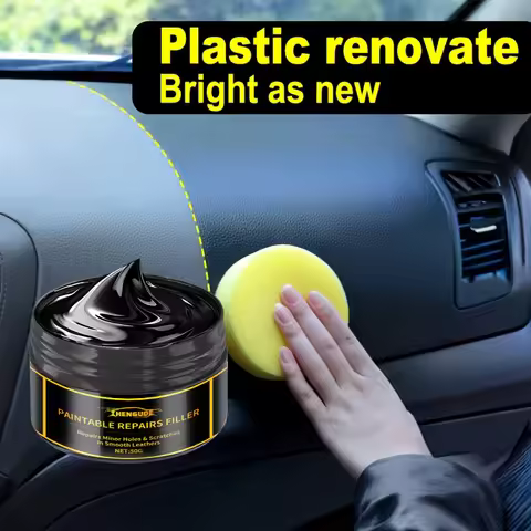 Crystal Clear Car Plastic Restorer - Car Interior and Panel Renovation Wax Coating Agent Car Wax Car