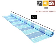 12YARD BLUE WHITE CANVAS TARPAULIN 6FT TALL KAIN PLASTIK