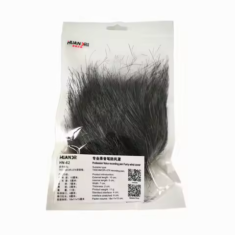 Pro Outdoor Dusty Furry Cover Windscreen Windshield Muff for Tascam DR-07X DR07X Stereo Handheld Dig