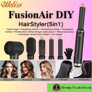 UKLISS FusionAir DIY HairStyler  5-in-1   7 fungsi=Pengering rambut+Pembentuk rambut+Penstail rambut