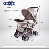 Baby Stroller SpaceBaby / Kereta Dorong Bayi SpaceBaby SB-6212 SB 6212