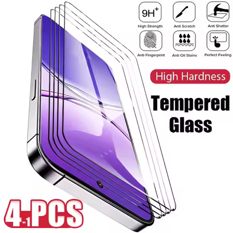 1-4PCS Tempered Glass For Oppo F29 F27 F23 F21 Pro F19 Pro+ + Plus F19s F17 Reno12 Reno8 4G Z T Lite