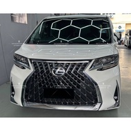 TOYOTA ALPHARD 2018-2023 CONVERT TO LEXUS LM BODYKIT BUMPER GRILL GRILLE