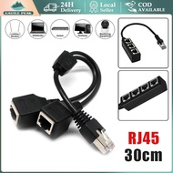 Lan rj45 male to rj-45 female 3 port splitter cable cat 5e 6 6e shield - 1-3 branch internet cable r