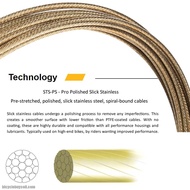 1PCS - JAGWIRE 600 9868 PRO GEAR CABLE 2300MM-PRO POLISHED S.S - 6009868 - for All speed