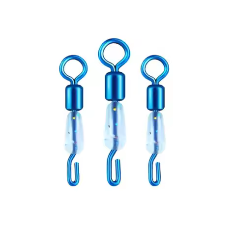 10/30/50Pcs Quick Replacement Sub-Line Fishhook Connector Sub-Line Clip Opening Eight-Character Ring