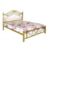 Success Furniture Ranjang Tidur Besi New Mahoni - 180x200cm