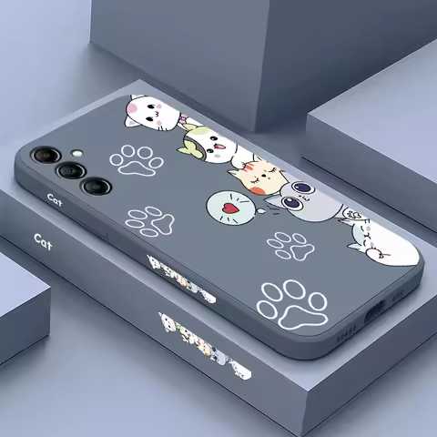 Fashion Phone Case For Samsung Galaxy M14 Liquid Soft Silicone Cover For Samsung M51 M53 M31 M33 M32