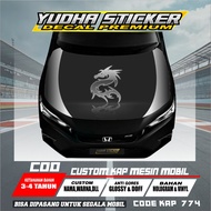 MESIN MIXED MOTIF ENGINE HOOD STICKER CAP/ 774-777 FREE CUSTOM