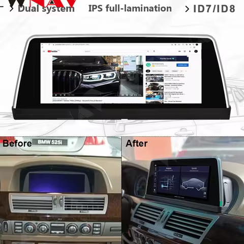 Carplay Android 13 Multimedia For BMW 7 Series E65 E66 2005 2006 2007 2008 2009 Audio Radio Receiver