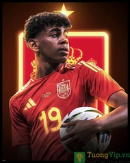 Tranh Treo Tường Laminate Tráng Gương Tường VIP - Tranh Treo Tường Trang Trí Phòng Bóng Đá Euro 2024