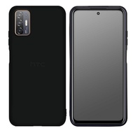 HTC Desire 21 pro 5G 馬卡龍矽膠保護殼 黑色