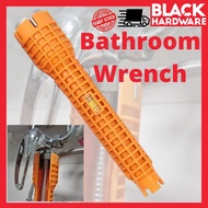 Black Hardware Kitchen Sink Adjustable Water Wrench Tap Pipe Paip Kepala Sinki Dapur Cabinet Tandas Bathroom Spanner Too