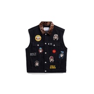 CARNIVAL X GUNS N ROSES BULLET SKULL VEST DENIM JACKET