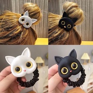 New Korean Women Cute Cat Rubber Bands Elastic Hair Bands Headwear Children for Girls Lovely Hair Accessories