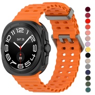 Silicone Strap For Samsung Galaxy Watch 8Ultra 47mm Ocean Waterproof Sport Bracelet For Galaxy Watch