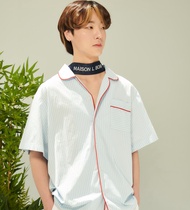 Maison L Bomd - Pajama Blue stripe shirt