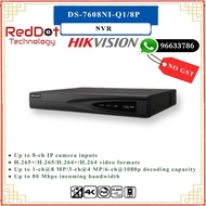 HIKVISION DS-7608NI-Q1/8P NVR (Local SG Seller) #Reddot Technology#