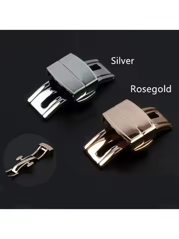 Watch buckle For Patek Philippe Silicone 5164A 5167A 5168A Aquanaut Folding Stainless Steel Folding