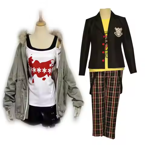 Anime P Ryuji Sakamoto Cosplay Akechi Goro Costume Futaba Sakura Outift S 5 Halloween Party Sets Cus