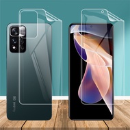 For Xiaomi Poco M4 Pro Redmi Note 11 Pro Plus 11T 5G Clear Soft TPU Front Back Hydrogel Film Full Cover Screen Protector