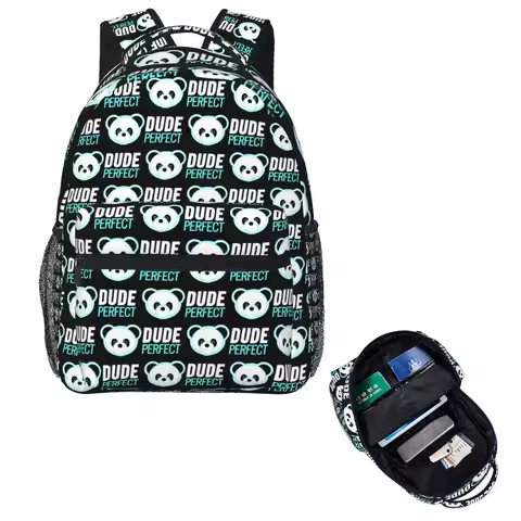 Dude Perfect Backpack Hot Sale Daypack Large Capacity Kids BookBag School Bag Shoulder Bags for Men 
