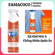 Xịt Thơm Quần Áo Xịt Khử Mùi Bounce 3 in 1 Nước Xịt Thơm Quần Áo Giúp Vải Phẳng Hơn Sau Vài Phút FAM