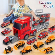 Toy Car Truck Fire Children's Large Container Free 6 Model