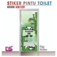Premium Toilet Door Sticker 60cmx190cm 70cmx200cm Children's Cartoon Motif Sticker Digi Sticker KM10