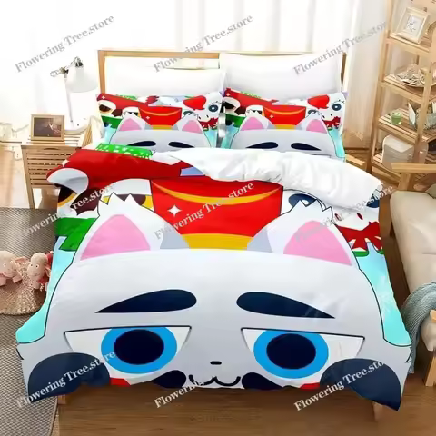 New 3D Game Pet Simulator X Bedding Set Single Twin Full Queen King Size Bed Set Adult Kid Bedroom D