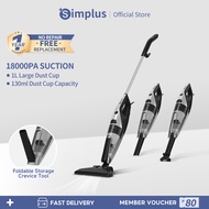 Simplus 3 In 1 Vacuum Cleaner 18000Pa Strong Suction Portable Handheld Vacuum Cleaner Ultra Quiet 1L