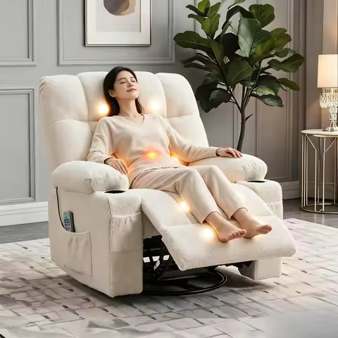 Garvee 350 lbs Massage Recliner Chair Home Office Chair Full Body Relaxing Shiatsu Massage Chair wit
