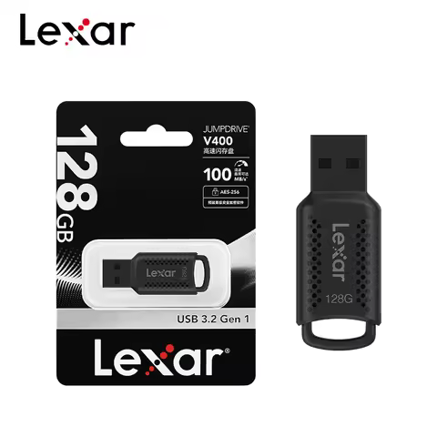 Lexar V400 USB3.2 256GB 128GB 64GB 32GB Premium Data Storage Flash Memory Drive 100MB/s Encrypted St