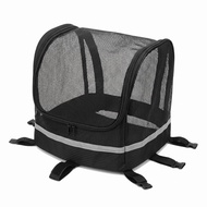 Front Bike Pet Carrier Reflective Strip Bike Animal Carrier Zipper Closure Handlebar Basket Cover