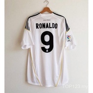 REAL MADRID Home Retro 2009 2010 Football Shirt 9 #   Ronaldo 8 Brothers SQXM-* *