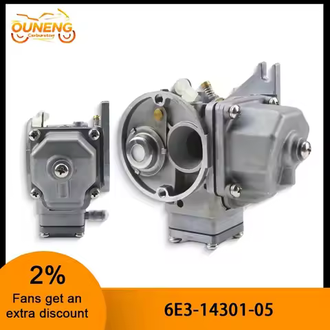 Outboard Carburetor For Yamaha 2 Stroke 4HP 5HP Motor 6E3-14301-00