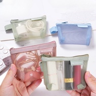 Bfuming Stereoscopic Triangle Mesh Coin Pouch Key Bag Earphone Bag Coin Pouch Transparent Storage Ba