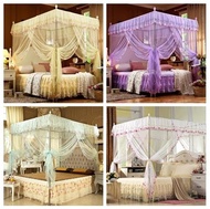 No Frame Bed Canopy Netting Encryption Lace Mosquito Net Princess Bedding Full Queen King Size