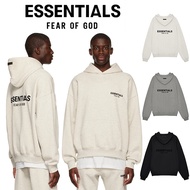 Essentials Fear of God Hoodie Season 8 Oversized Velvet Logo For Couples