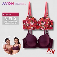 Avon Viela Underwire Full Cup Lace 2Pc Bra Set (Sola)