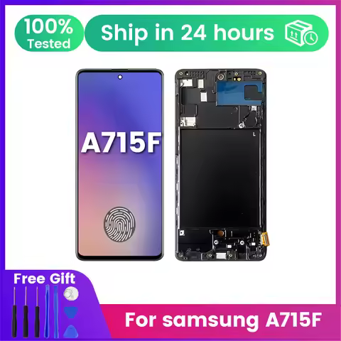 6.7‘’ AMOLED A71 Screen, for Samsung Galaxy A71 A715 A715F A715FD LCD Display Digital Touch Screen w