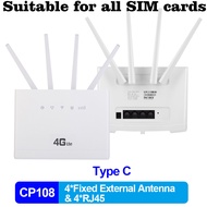 【Modified】Unlocked 300Mbps Wifi Routers 4G LTE CPE Mobile Router with LAN Port Support SIM card Portable Wireless Router WiFi Router