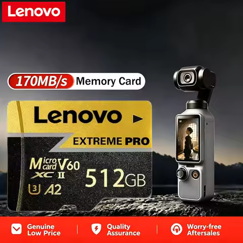 Lenovo Secure SD Card 512GB 256GB 128GB Extreme Pro Micro SD Card 64GB U3 V60 High Speed Flash Cards