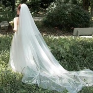 1.3m 1.7m Long Veil [With Hair Comb] [Multi-Layer Veil] Champagne Bridal Cover Clip Veil Veil Bridal